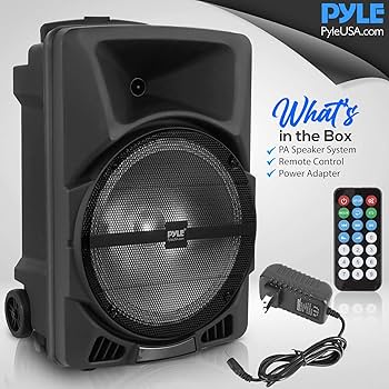パーティースピーカー QFX BT ZX35 Portable Rechargeable Bluetooth Speaker with LED